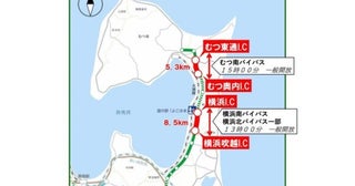 下北半島縦貫道路、一部区間を3月14日供用開始むつ奥内ICと横浜ICを設置