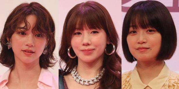 仲里依紗＆のん＆深川麻衣、指のすき間からカメラを見つめる3人に「続編見たい！」の声＜Tokyo middle 30＞