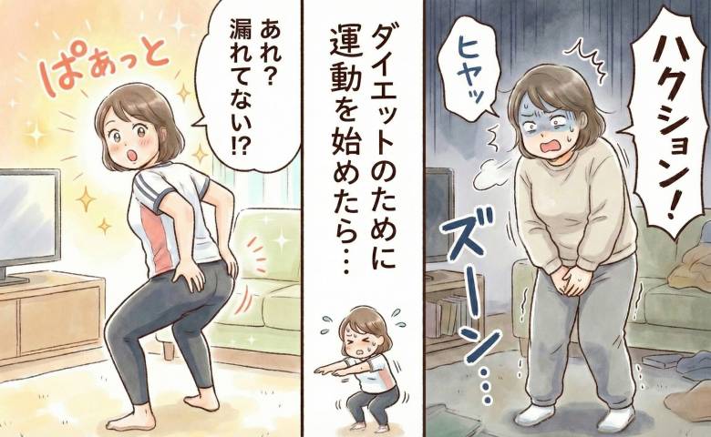 くしゃみやダンスのたびに「ヒヤッ」40代で尿漏れが悪化した私が減量のため運動を習慣にした結果