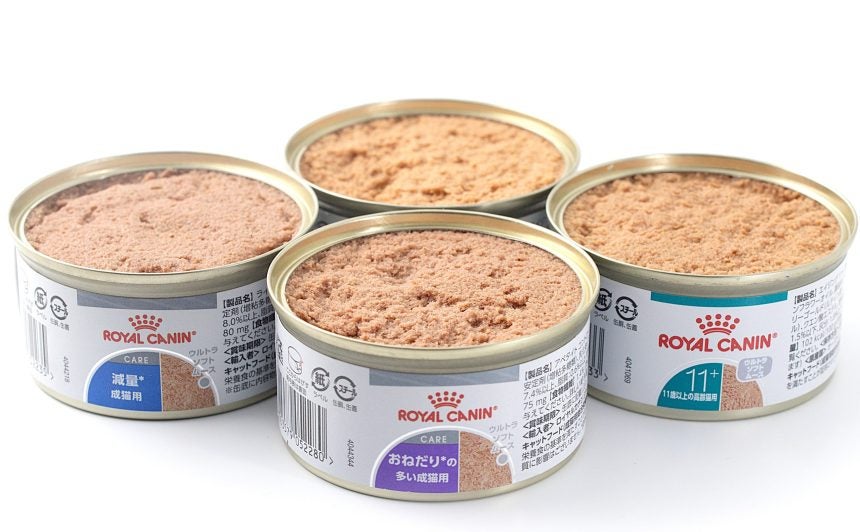 軽くとろける食感の猫用フード体重・年齢で選べる4種類発売