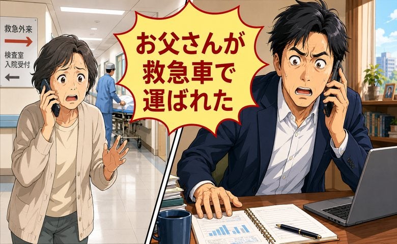 父の突然の救急搬送…遠距離介護と仕事の両立に限界！サービス活用で見つけた持続可能な形【体験談】