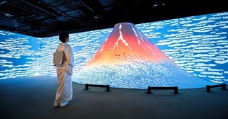 北斎の「赤富士」が動き出す。銀座に没入型「動き出す浮世絵ミュージアム」2027年春オープン！