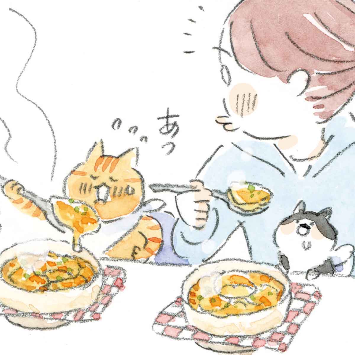 課長に怒られ落ち込んでいたら、猫たちが励ましてくれて…？／深夜3時のくろねこ喫茶2(10)