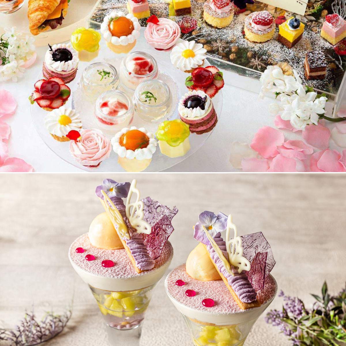 東京で楽しむ、お花モチーフのかわいいアフタヌーンティー5選。バラや藤の花、ラベンダーなど可憐な花々がスイーツに