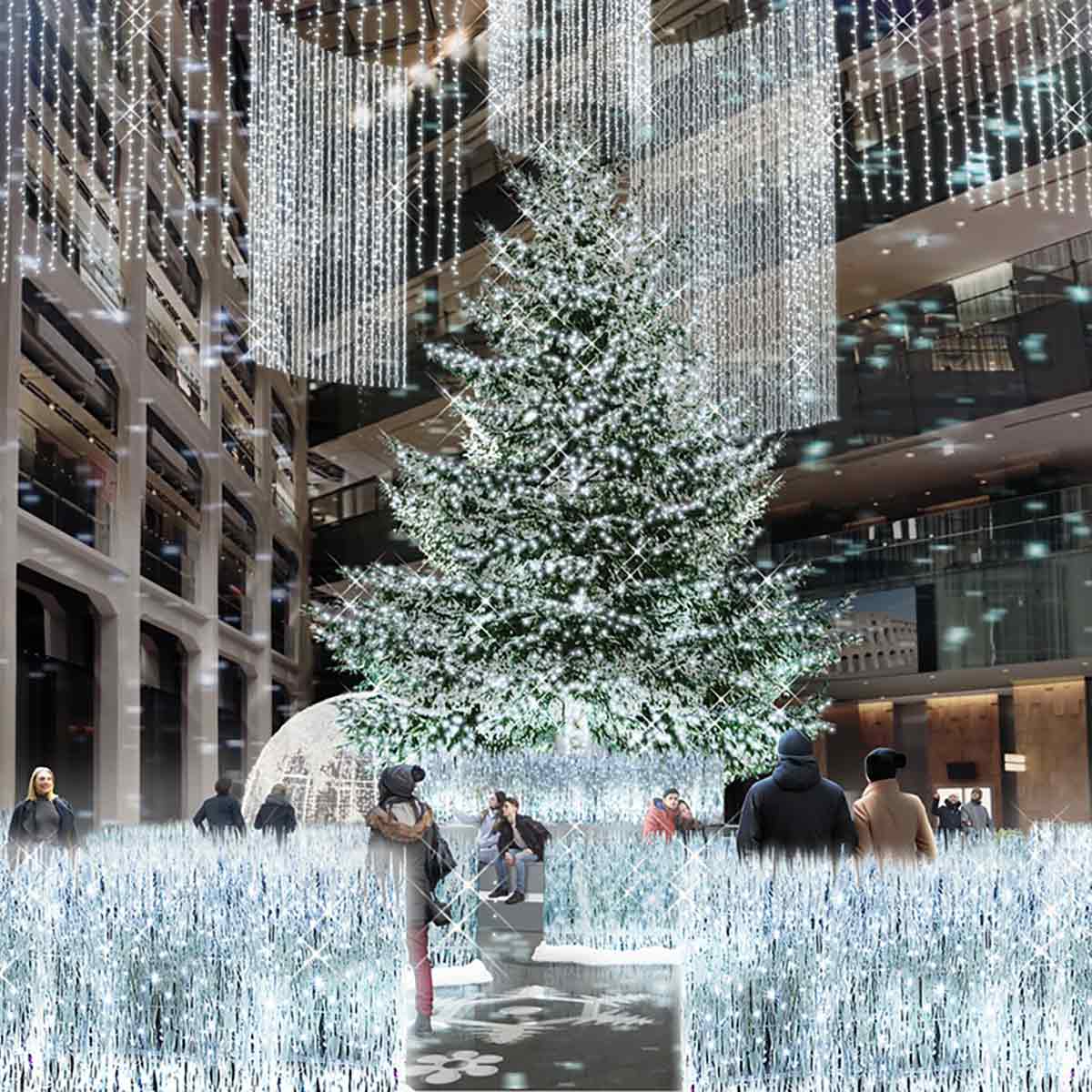 白銀の世界にトリップ!?丸の内「KITTE」でイマーシブなイルミデート＆おしゃれビストロで“幻の和牛”を味わう美食ディナー