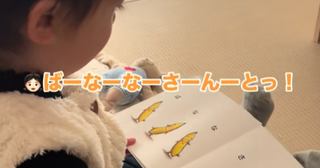 音読？いいえ、覚えてます。「よいしょっ！」と座って絵本を暗唱する2歳女児に大人悶絶【すべてが可愛すぎる】