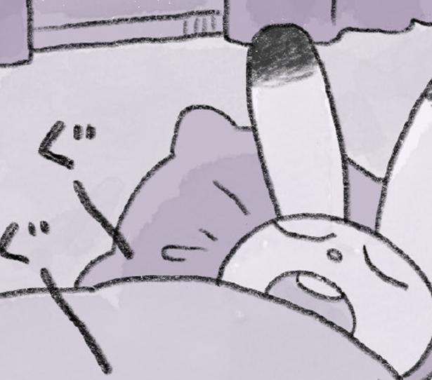 いつも夜更かしのうさぴょーが寝てる！ 良かったけど、それはそれで手持ち無沙汰!?