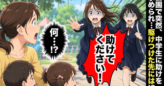「助けてください！」公園に響いた中学生の叫び→「き…救急車」駆けつけた先で見た光景に血の気が引き