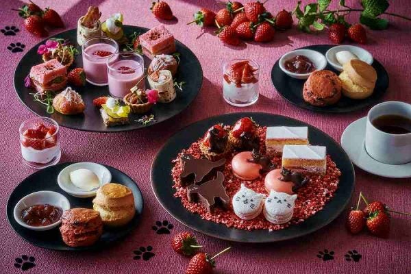 グランド ハイアット 東京、「ストロベリー＆キャット アフタヌーンティー」を開催2月1日から