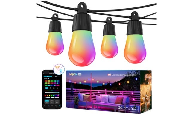 クリスマスのイルミネーションはAIにおまかせ☆【レプロ】ストリングライトで夜をデザイン♪Amazonで好評販売中！