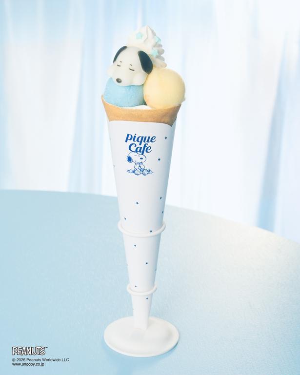 ジェラート ピケ カフェにスヌーピーの“ひんやりクレープ”が登場！マシュマロのスヌーピーが眠るビジュアルがかわいすぎる
