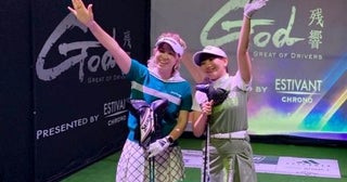 身長154cmの小さな飛ばし屋が屋内ドラコン大会に参戦シュミレーションゴルフでも300ヤード目前のスーパーショット！