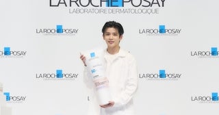 なにわ男子・長尾謙杜が「ラ ロッシュ ポゼ」トーンアップUV アンバサダーに就任！“生ツヤ肌”を目指して「肌で戦う」宣言も
