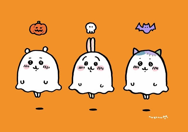「ちいかわパーク」でハロウィン限定企画が開催ちいかわたちが“おばけ”に？「カボチャなうさぎ」グッズも