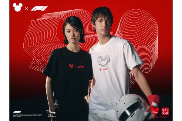 ユニクロのUTが贈る夢のコラボ。「Disney x Formula1」の新作コレクションが登場