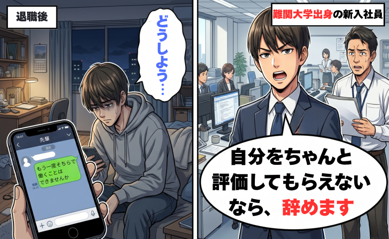 「どうして給料が上がらないんですか？」学歴を誇る新入社員。人事に直談判した後に待っていた現実