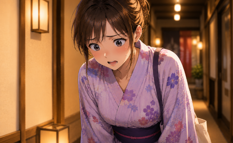 彼との温泉旅行中。「実はティッシュを仕込んでいまして」…なんて言えない！？就寝前にパニック！？