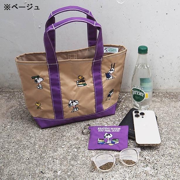 スヌーピーの刺しゅうが主役！大人も持てる舟形トート＆マルチケースが「スヌーピータウンショップ」に登場