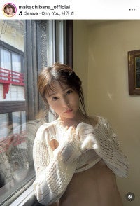 マネジャー→グラドル転身美女、ニット姿のグラビアオフショット「めちゃくちゃ綺麗」の声