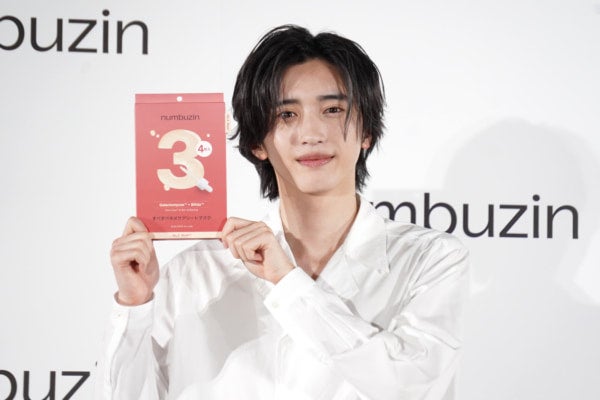 numbuzin新TVCMに道枝駿佑が出演！お気に入りシートマスクは“5番”。透明感の秘訣を語る