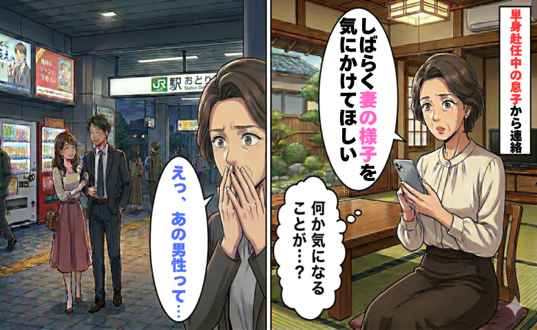 海外赴任中の息子「妻の様子を気にかけてほしい」私「え、何で？」…知ってしまった真実とは