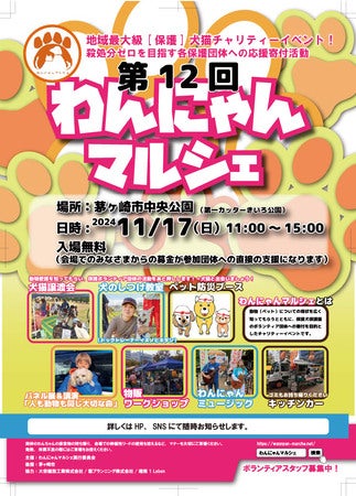 【神奈川県茅ヶ崎市】動物愛護チャリティイベント「第12回わんにゃんマルシェ」開催！テーマは“動物と防災”