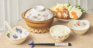 【ディズニーストア】チップ＆デールやスティッチとスクランプが和食器にデザイン！