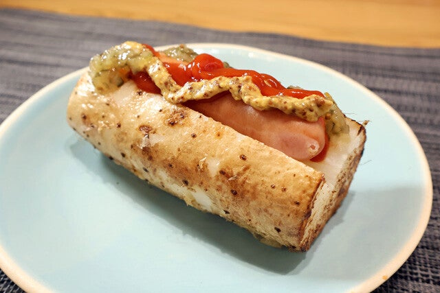 【長芋ホットドッグ】見た目はホットドッグ風ですが!?実はパンの代用に長芋を使った斬新食感の激ウマドッグ！＜野島慎一郎のバカレシピ＞