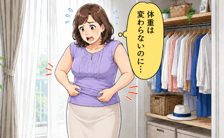 「去年の服が似合わない」体重は同じなのに…40代の私が気付いた体型の変化