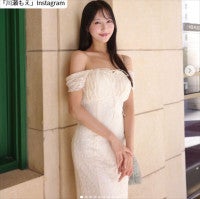 168cm人気レースクイーン、オフショルダーの白ドレス姿が「美しすぎ」「スゴイ」ラスベガスを満喫