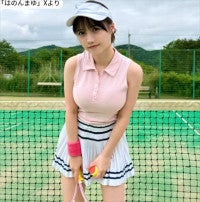 147cm現役アイドル、抜群プロポーション際立つテニスウエア姿が「可愛すぎ」「すっっごい」