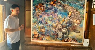 夢二と気鋭の若手画家が時を超えたコラボレーション『夢二生家企画展旅の巻』『旅する画家武久輝也』開催中