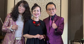 湯原昌幸、新曲発売記念ディナーショーに妻・荒木由美子、タブレット純が参加