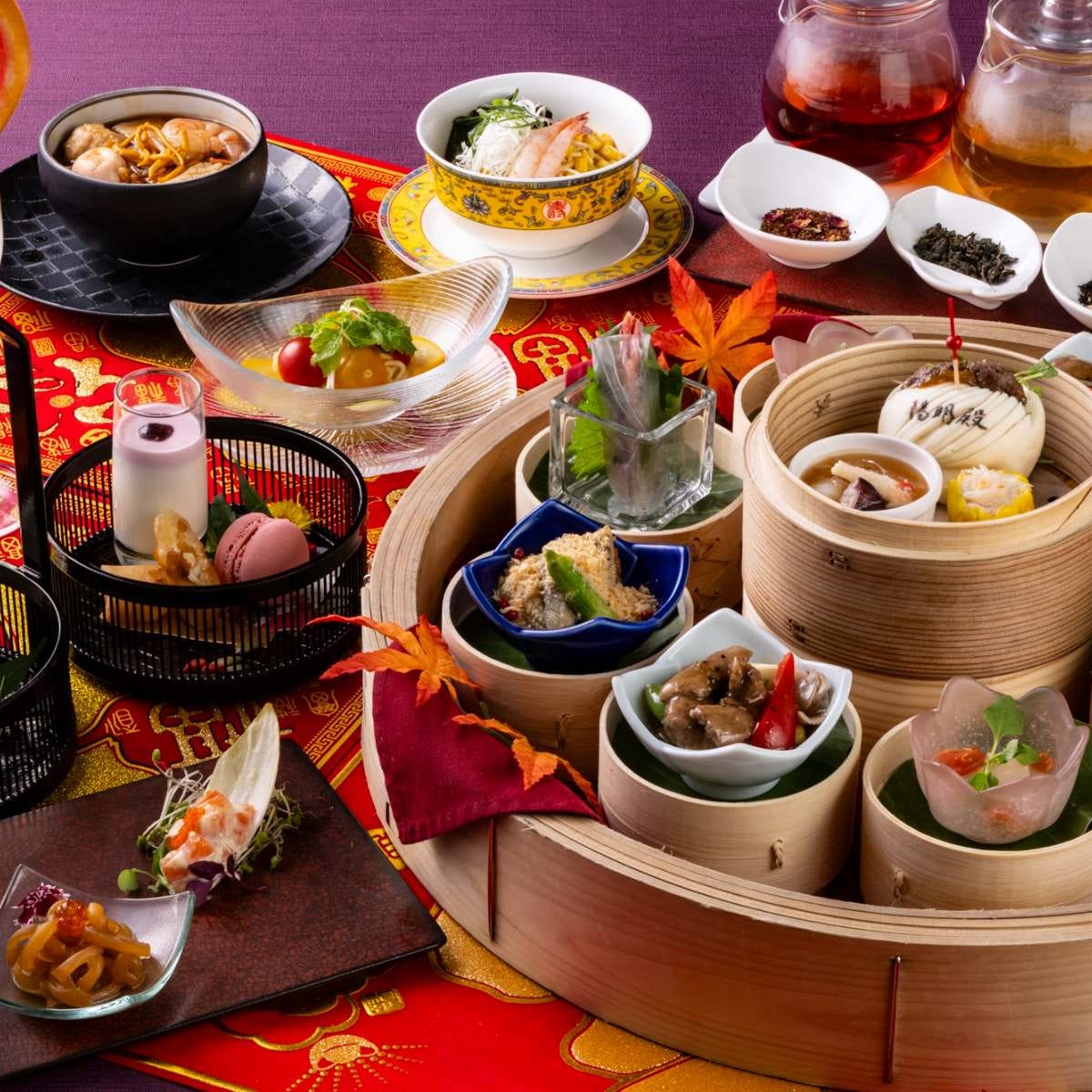 ザ・プリンス パークタワー東京のチャイニーズアフタヌーンティー。北海道産食材のメニューと中国茶のペアリングを楽しんで
