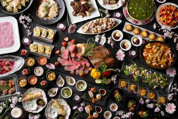 ホテル椿山荘東京、春のランチ＆ディナービュッフェ開催2月11日から