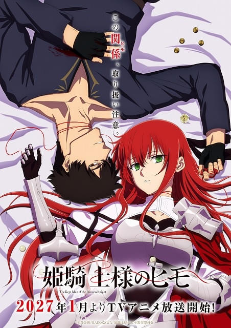 「姫騎士様のヒモ」27年1月から放送開始ヒモと飼い主の歪な関係を描いたティザービジュアル＆ティザーPV公開