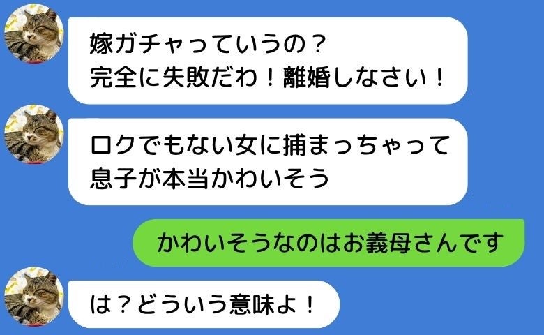 義母「嫁ガチャ失敗！産まないなら離婚しろ」私「なら…本当のこと話しますね」真実を告げたら顔色一変