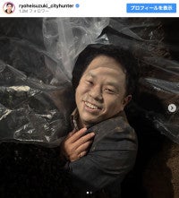 『リブート』ダイアン津田、“死体役”のオフショット投稿鈴木亮平も山中での撮影風景を公開