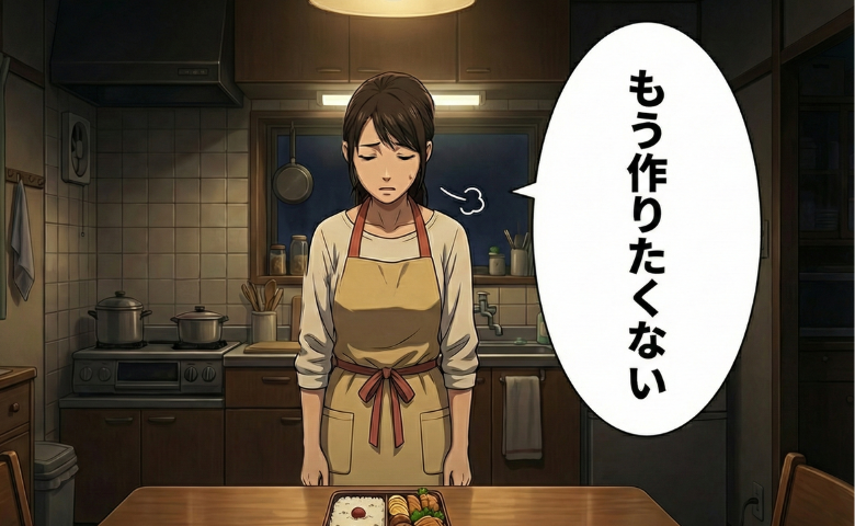「二度とごはんは作りたくない」連絡なし外食で23時帰宅した翌朝お弁当も忘れる夫、妻が抱えた違和感