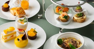 東京ステーションホテル「アトリウム 柑橘アフタヌーンティー」。せとか、デコポン、清見オレンジなど甘酸っぱい国産柑橘を堪能