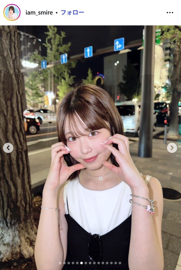「今日好き」表すみれ、へそピのぞくミニ丈トップスコーデ披露に反響「美少女降臨」「スタイル抜群」