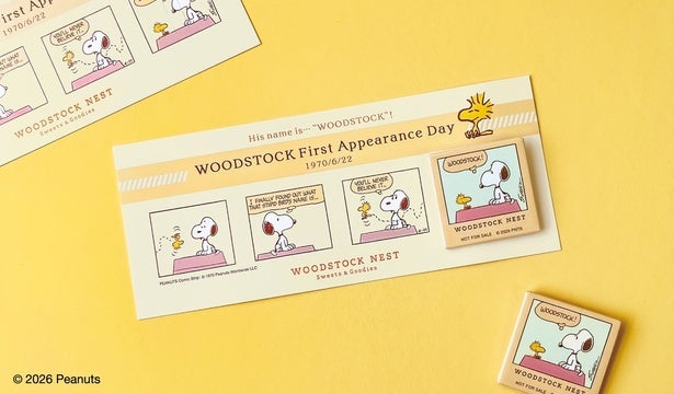 知ってた？6月22日はスヌーピーの親友ウッドストック初登場の日！記念のコミック柄缶バッジを「WOODSTOCK NEST」で配布