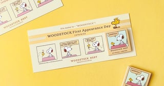 知ってた？6月22日はスヌーピーの親友ウッドストック初登場の日！記念のコミック柄缶バッジを「WOODSTOCK NEST」で配布