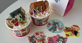 【サーティワン新作】トムとジェリーコラボ第2弾は、お顔のチョコレートがかわいい。限定ステッカーもゲットしよ