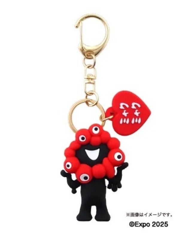 黒ミャクミャク新グッズ！推しカラー全6種の立体キーホルダーとマスコットが6月中旬発売