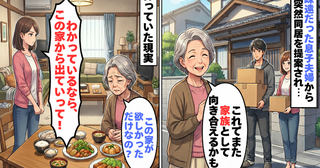嫁「家から出ていって」亡き夫が遺した家を追い出された私。後日「早く帰ってきて」と連絡が来たワケ