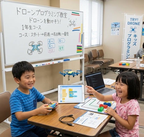 【東京都荒川区】「スカイブレックス KIDS DRONE」の『毎週通える』子ども専用ドローン教室が新規開校