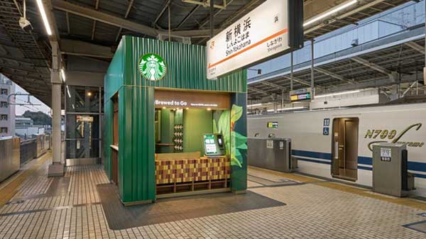 スターバックス、東海道新幹線ホーム上の店舗拡大来年に名古屋・京都駅にも