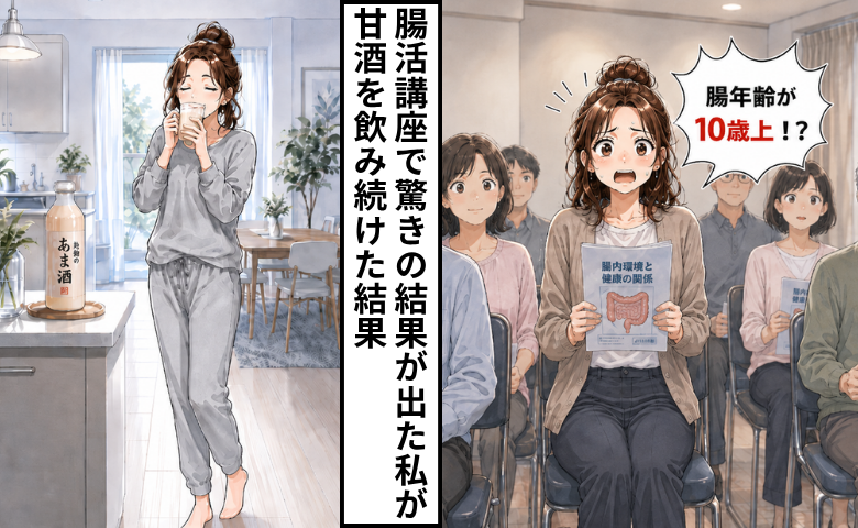 「腸年齢が10歳上？」甘酒を朝の一杯にした私が2カ月後に感じた変化とは【医師監修】