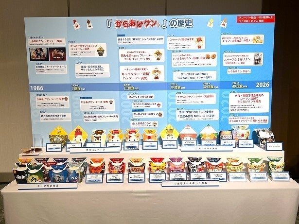 世界で1番売れた揚げたてからあげとしてギネス認定！40周年を記念した「からあげクン」が続々登場！
